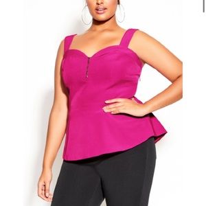 City Chic All Class Top - Size 16W (City Chic Small)